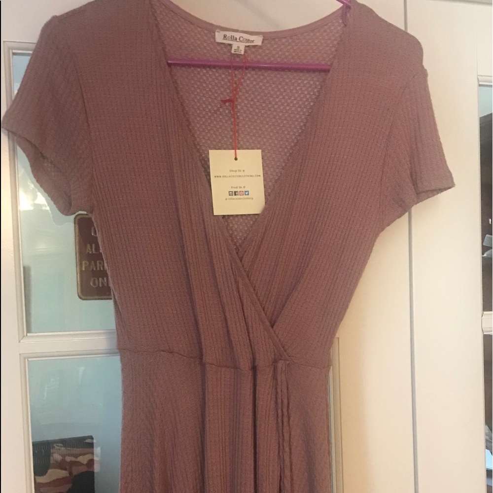 Rolls coaster light pink dress
